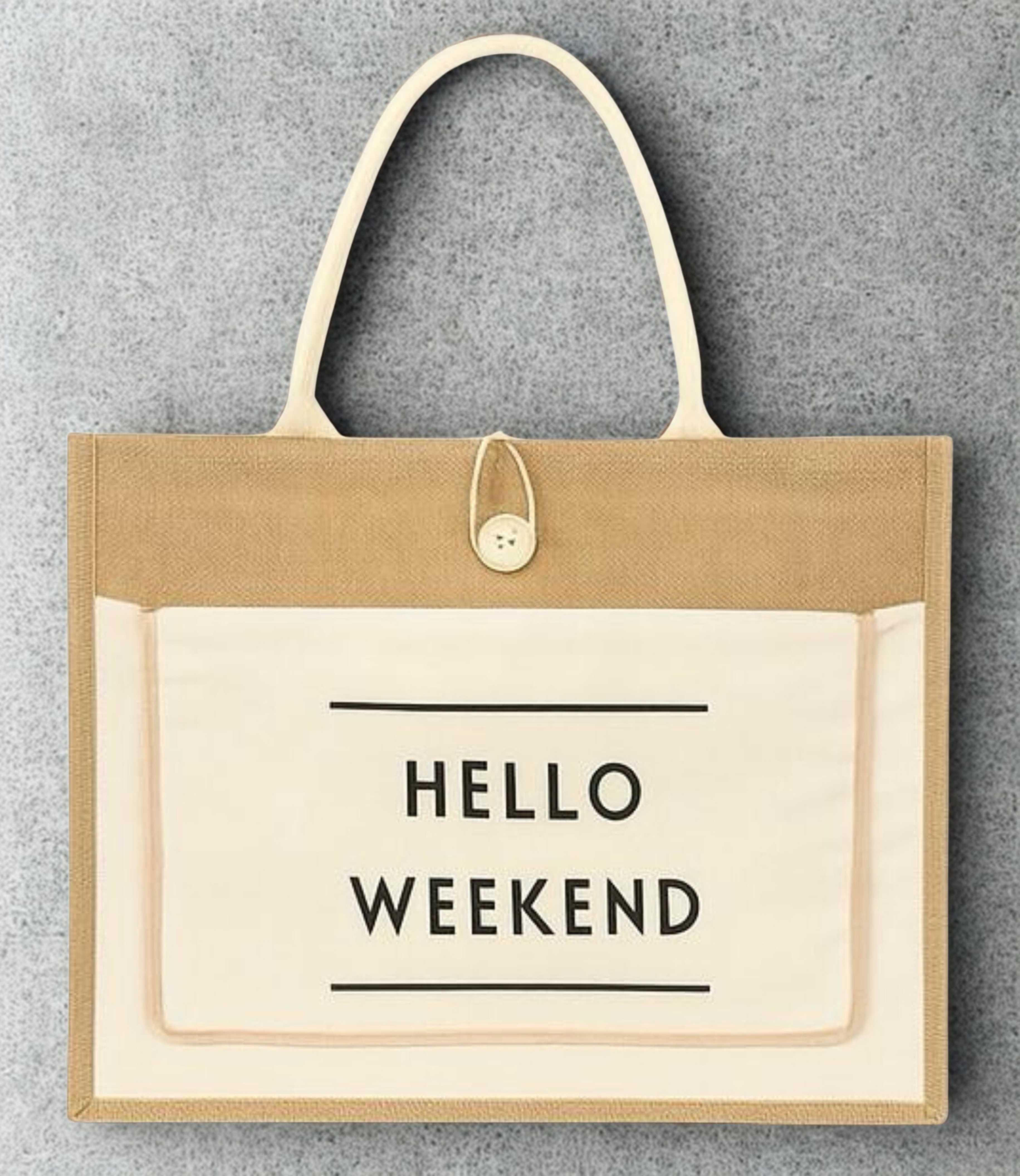 Jute beach bag J-035